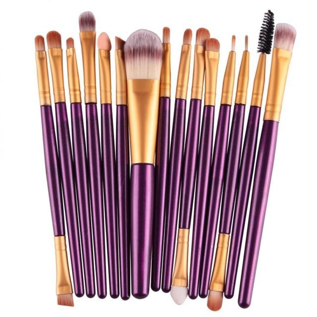 18/15pcs Makeup Set Profesional Foundation Blusher Brushes