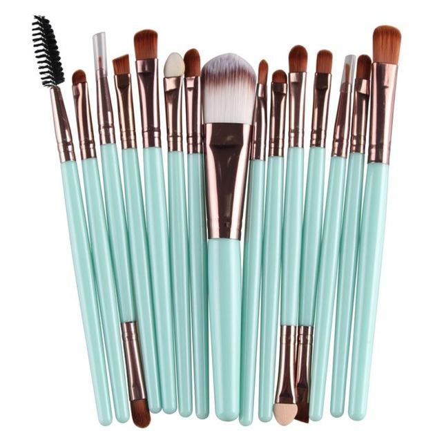 18/15pcs Makeup Set Profesional Foundation Blusher Brushes