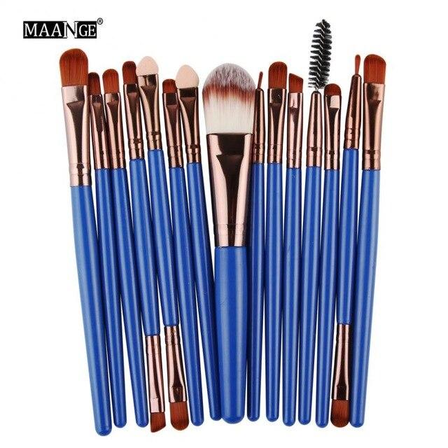 18/15pcs Makeup Set Profesional Foundation Blusher Brushes