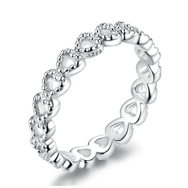 8 STYLE BRAIDED PAVE LEAVES Twist Of Fate Stackable Ring