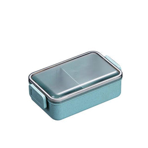 WORTHBUY Japanese Microwave Bento Box Wheat Straw Child Lunch Box Leak-Proof Bento Lunch Box For Kids School Food Container