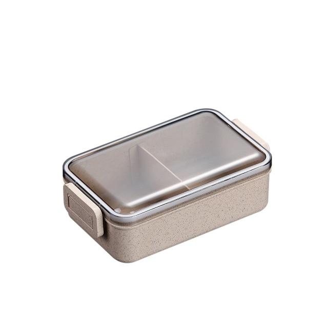 WORTHBUY Japanese Microwave Bento Box Wheat Straw Child Lunch Box Leak-Proof Bento Lunch Box For Kids School Food Container