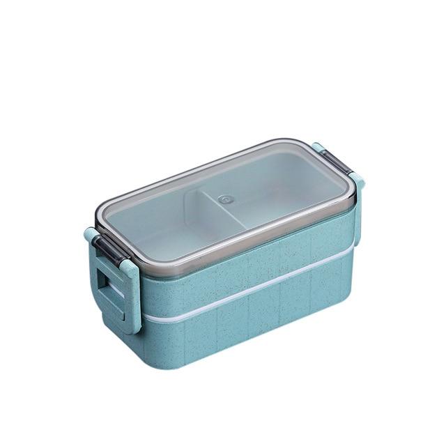 WORTHBUY Japanese Microwave Bento Box Wheat Straw Child Lunch Box Leak-Proof Bento Lunch Box For Kids School Food Container