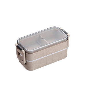 WORTHBUY Japanese Microwave Bento Box Wheat Straw Child Lunch Box Leak-Proof Bento Lunch Box For Kids School Food Container