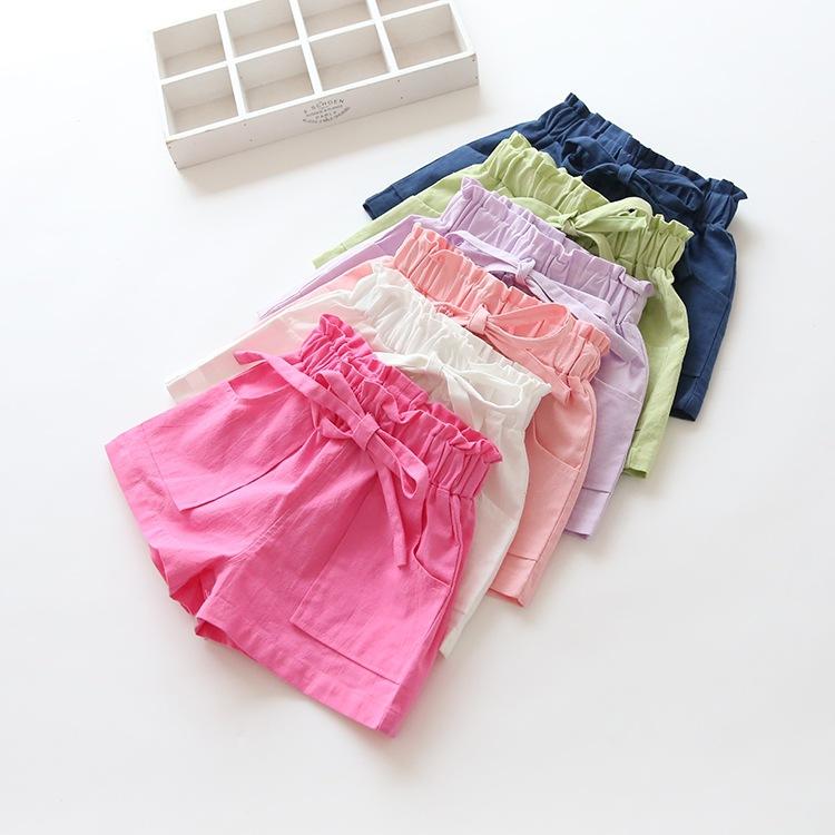 Baby Girl Shorts Kid Short Pants Casual Pants Solide Lace Shorts