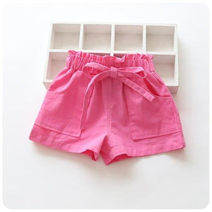 Baby Girl Shorts Kid Short Pants Casual Pants Solide Lace Shorts