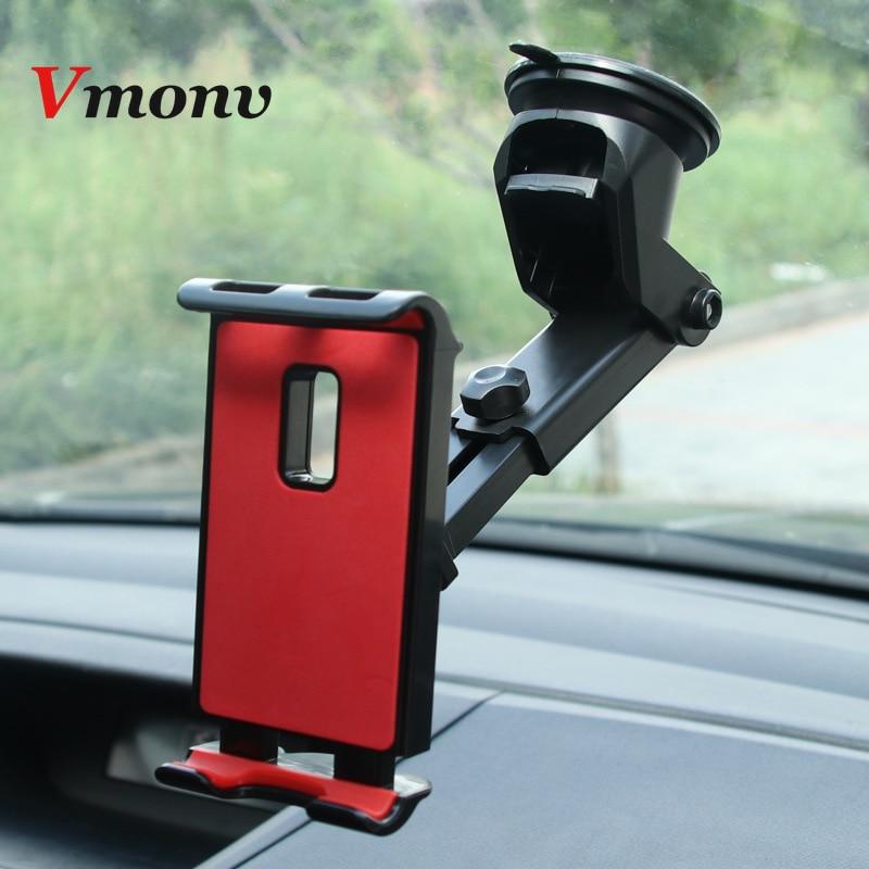 Tablet Phone Stand for IPAD Air Mini 1 2 3 4 Samsung Strong Suction Tablet Car Holder Mount for 4-10.5 Inch iPhone X Huawei