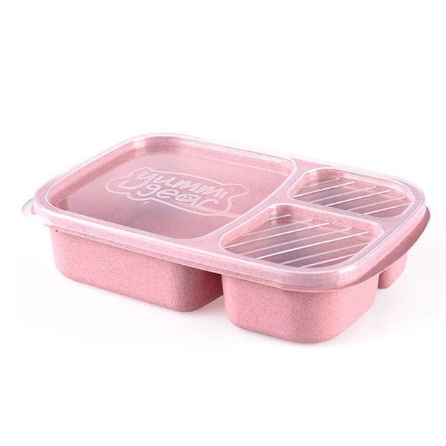 Limit 100 Hot Wheat Microwave Bento Lunch Box Picnic SuShi Fruit Food Container Storage Boxes Case Container Organizer