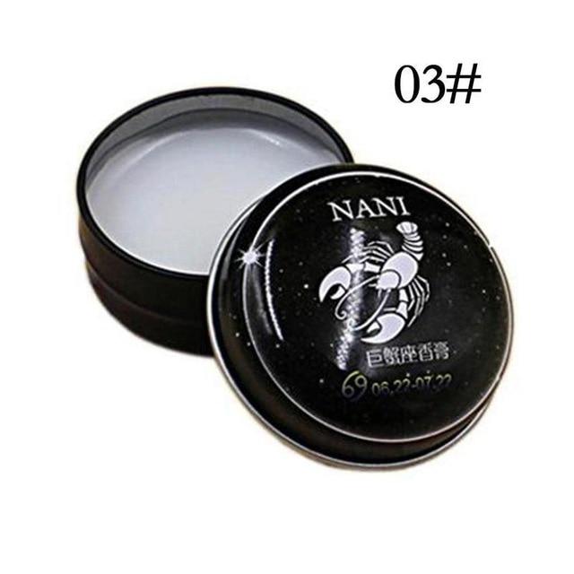 Universal 12 Constellation Solid Perfume Portable Skin Care Balm Deodorants