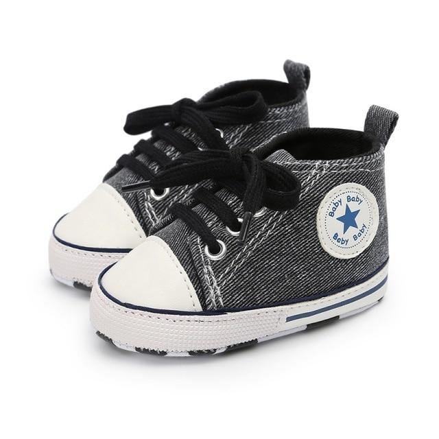 Baby Shoes Classic Canvas Baby Boy Shoes Spring Cotton Straps Stitching Shoes