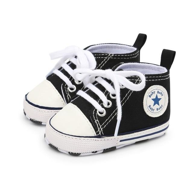 Baby Shoes Classic Canvas Baby Boy Shoes Spring Cotton Straps Stitching Shoes