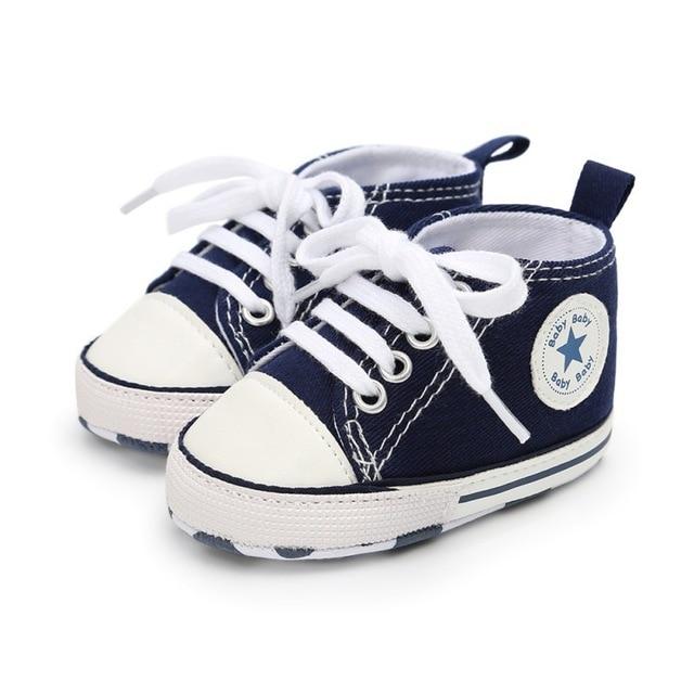 Baby Shoes Classic Canvas Baby Boy Shoes Spring Cotton Straps Stitching Shoes