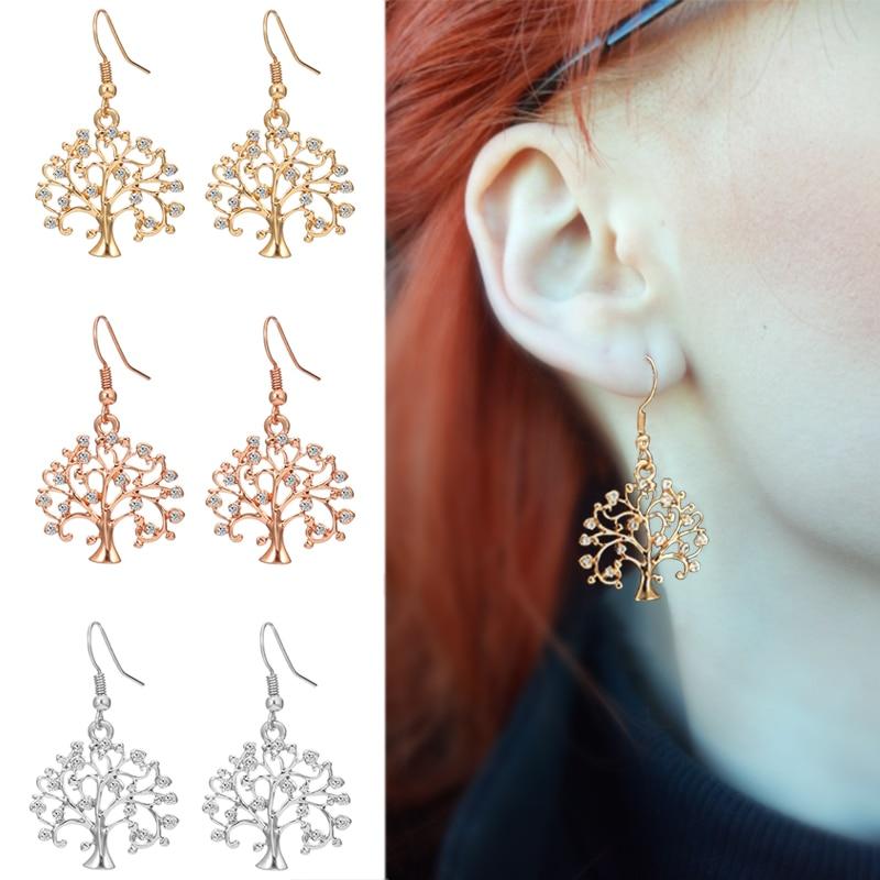 2019 Bohemian Earrings Gold Silver Tree Of Life Earrings For Women