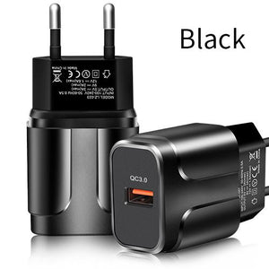 ROCK Quick Charge 3.0 Fast Usb Charger QC3.0 Wall Mobile Phone Charger for iPhone X Xiaomi Mi 9 Tablet iPad EU QC Fast Charging