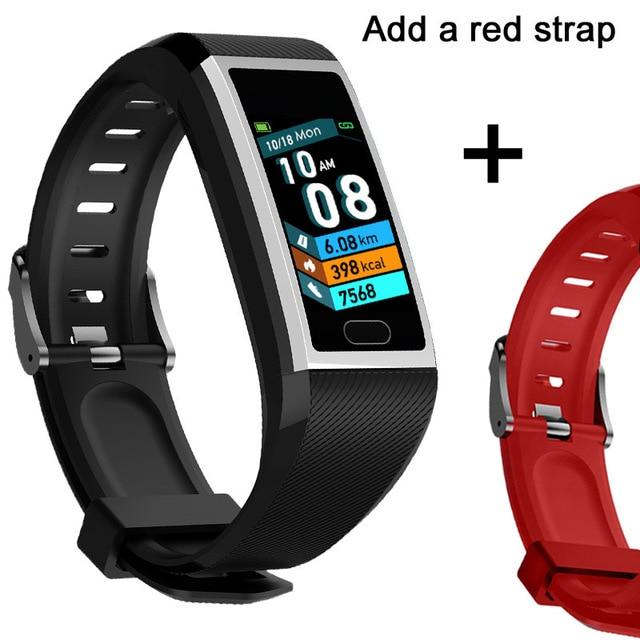 Smart Wristband Fitness Bracelet Waterproof Fitness Tracker Watch Blood Pressure Weather Display Smart Bracelet Watch Women Men