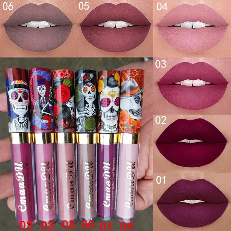 6 Colors Matte Liquid Lipstick Waterproof Velvet Lip Stick