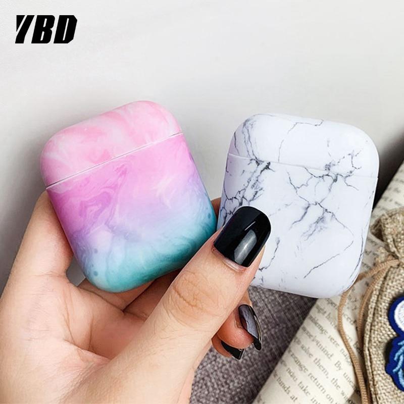 YBD Luxury Marble Pattern Case For AirPods Colors Case Cover for Apple Airpods Air Pods Case Coque Funda for Airpod accessories