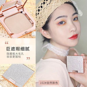 Shinny Diamond Soft Translucent Compact Pressed Powder for Face