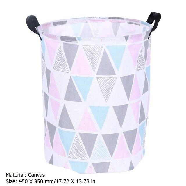 Folding Laundry Basket Storage Basket Barrel Standing Kid Toys Clothing Storage Bucket Dirty Laundry Organizer Holder Pouch