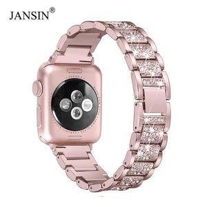 For Apple Watch band 40mm 44mm 38mm 42mm women Diamond Band for Apple Watch series 5 4 3 2 iWatch bracelet stainless steel strap