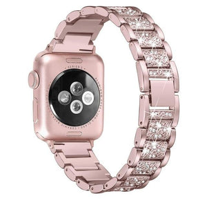 For Apple Watch band 40mm 44mm 38mm 42mm women Diamond Band for Apple Watch series 5 4 3 2 iWatch bracelet stainless steel strap