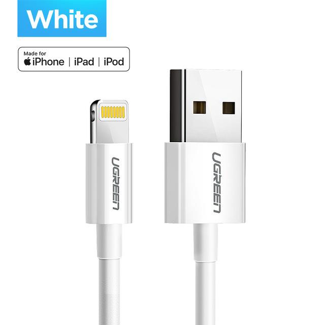 Ugreen MFi USB Cable for iPhone 11 X Xs Max 2.4A Fast Charging USB Charger Data Cable for iPhone Cable 8 7 6Plus USB Charge Cord