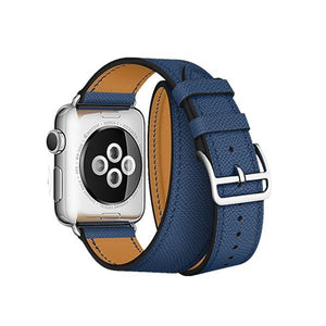 Double Tour Band for Apple Watch Series 5 4 3 2 1 Strap for iWatch Belt High Quality Genuine Leather Loop 38mm/40mm /42mm/44mm