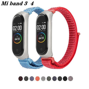 Nylon loop replaceable Bracelet for Xiaomi Mi band 3 Sports Wristband Breathable Strap for Xiaomi Miband 4 smart watch Accessori