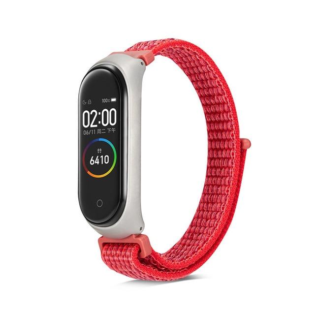 Nylon loop replaceable Bracelet for Xiaomi Mi band 3 Sports Wristband Breathable Strap for Xiaomi Miband 4 smart watch Accessori