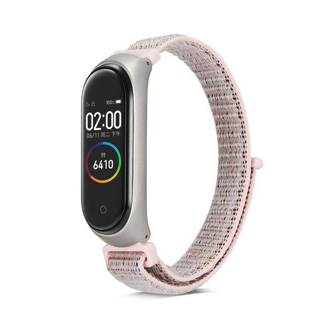 Nylon loop replaceable Bracelet for Xiaomi Mi band 3 Sports Wristband Breathable Strap for Xiaomi Miband 4 smart watch Accessori