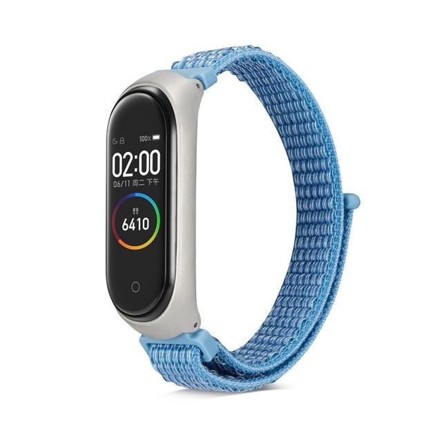 Nylon loop replaceable Bracelet for Xiaomi Mi band 3 Sports Wristband Breathable Strap for Xiaomi Miband 4 smart watch Accessori