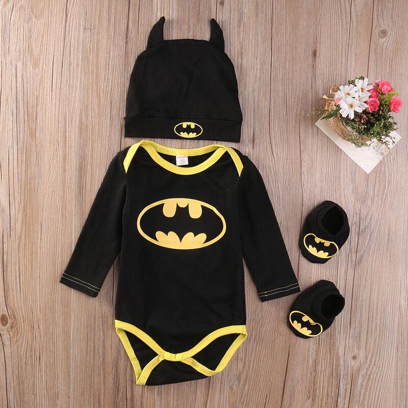 Pudcoco Fashion Boy Jumpsuits Newborn Baby Boy Girl Clothes 3 Pcs