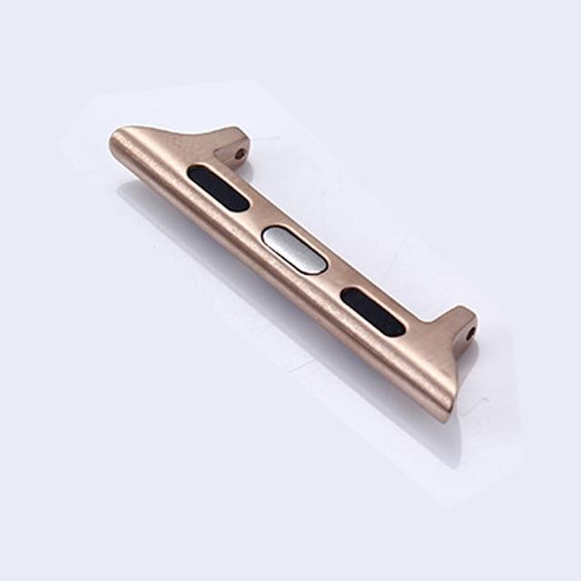 Connector Adapter For Apple Watch band apple watch 4 3 5 iwatch band strap 42mm/38mm 44mm/40mm Seamless Aluminum Linker 4/3/2/1