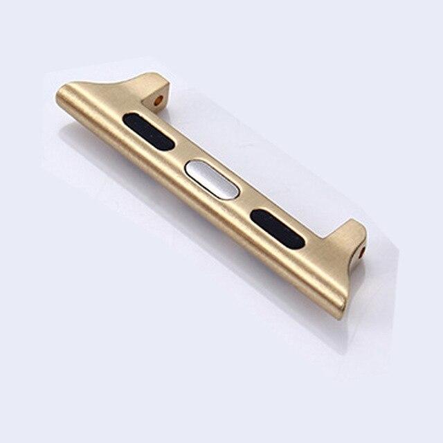 Connector Adapter For Apple Watch band apple watch 4 3 5 iwatch band strap 42mm/38mm 44mm/40mm Seamless Aluminum Linker 4/3/2/1