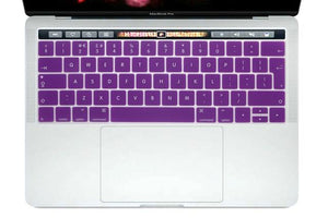 HRH English EU Silicone Keyboard Cover Skin Protector For Mac NewPro 13" A1706 A2159 Pro 15" A1707 With Touch Bar 2017/2018/2019