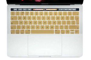 HRH English EU Silicone Keyboard Cover Skin Protector For Mac NewPro 13" A1706 A2159 Pro 15" A1707 With Touch Bar 2017/2018/2019