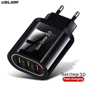 Quick Charge 3.0 USB Phone Charger For Samsung S8 S9 Xiaomi mi 8 Huawei Fast Wall Charging For iPhone 6 7 8 X XS Max iPad