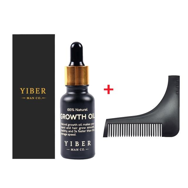 Men Beard Growth Oil Kit Soften Hair Growth Nourishing Enhancer