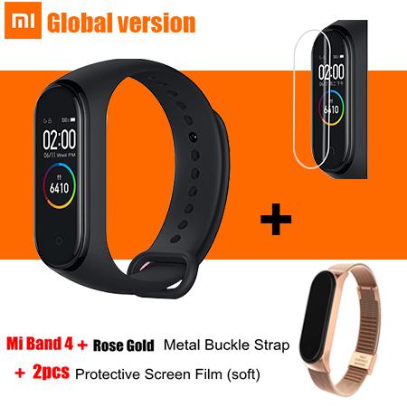 In Stock Original Xiaomi Mi Band 4 Smart Wristband Miband 4 Global Version Bracelet OLED Screen 50M Waterproof Band4 Watch Track