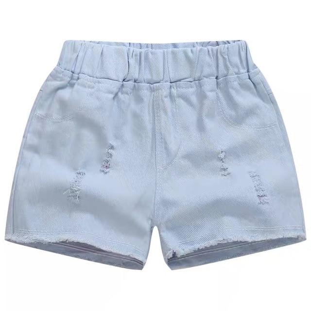 toddler shorts Girls denim in the summer big children shorts