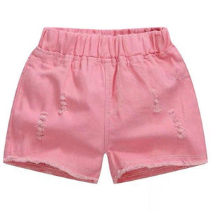 toddler shorts Girls denim in the summer big children shorts