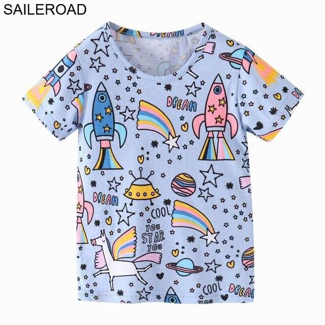 SAILEROAD 2-8 Years Cartoon Dinosaur Print Baby Boys Shorts T Shirt