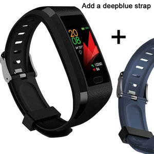 Smart Wristband Fitness Bracelet Waterproof Fitness Tracker Watch Blood Pressure Weather Display Smart Bracelet Watch Women Men