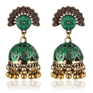 Gypsy Jewelry Retro Ethnic Silver Indian Jhumka