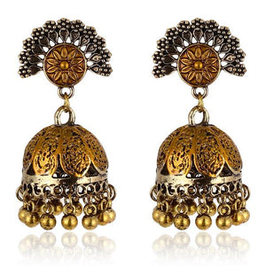 Gypsy Jewelry Retro Ethnic Silver Indian Jhumka