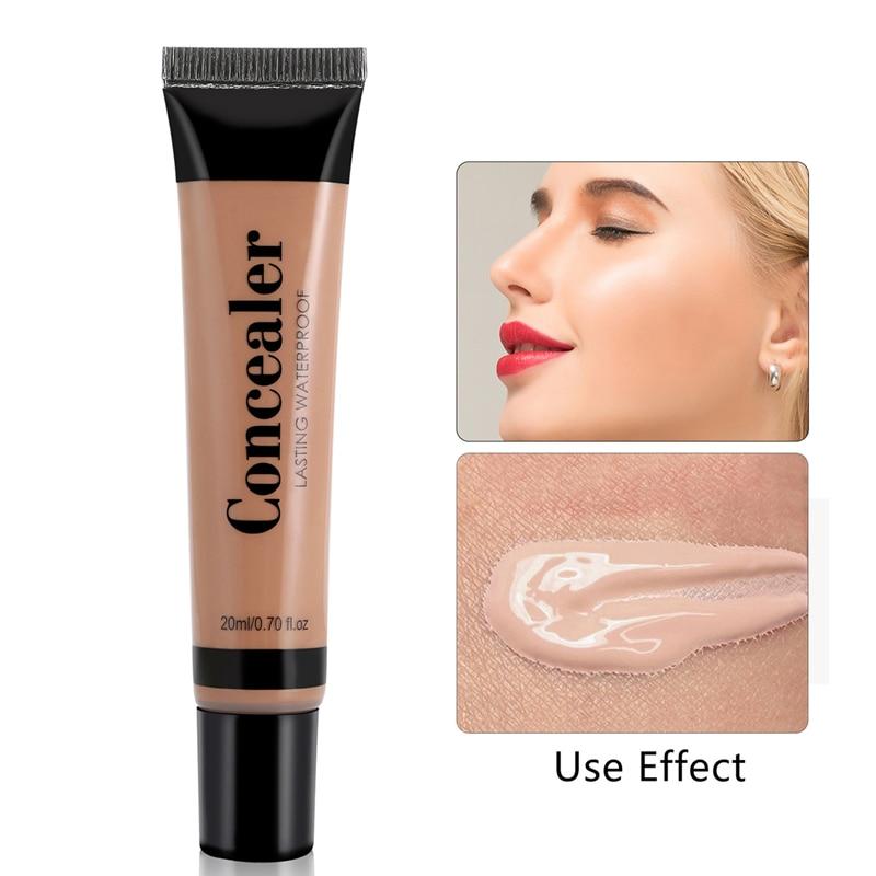 Full Cover 6 Colors Liquid Concealer Makeup 20ml Eye Dark Circles Cream Face Corrector Waterproof Make Up Base Cosmetic