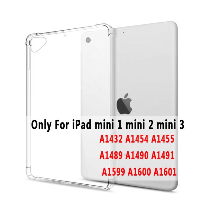 Clear Drop Resistance Silicon Cover for Apple iPad 2 3 4 9.7 2017 2018 Air 1 2 5 6 Pro 9.7 11 10.5 12.9 mini 2 3 4 5 10.2 Case