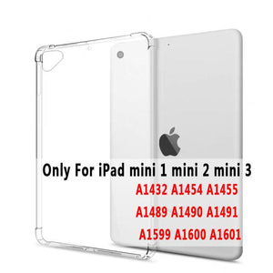 Clear Drop Resistance Silicon Cover for Apple iPad 2 3 4 9.7 2017 2018 Air 1 2 5 6 Pro 9.7 11 10.5 12.9 mini 2 3 4 5 10.2 Case