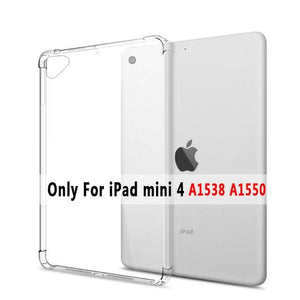 Clear Drop Resistance Silicon Cover for Apple iPad 2 3 4 9.7 2017 2018 Air 1 2 5 6 Pro 9.7 11 10.5 12.9 mini 2 3 4 5 10.2 Case