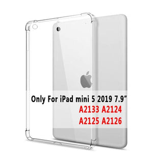 Clear Drop Resistance Silicon Cover for Apple iPad 2 3 4 9.7 2017 2018 Air 1 2 5 6 Pro 9.7 11 10.5 12.9 mini 2 3 4 5 10.2 Case